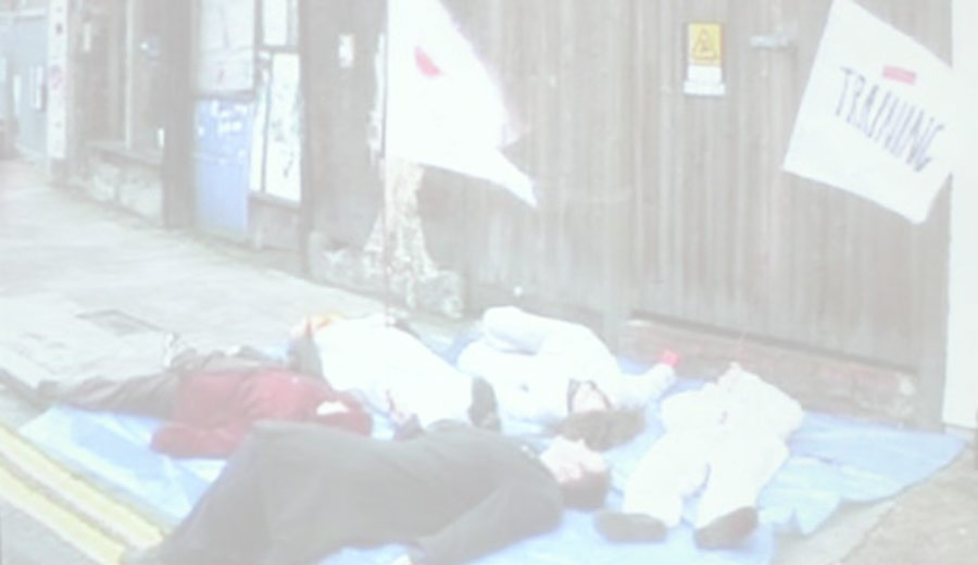 protest academy london: rachel anderson/unmotivated die-in training filmed by carl kresser