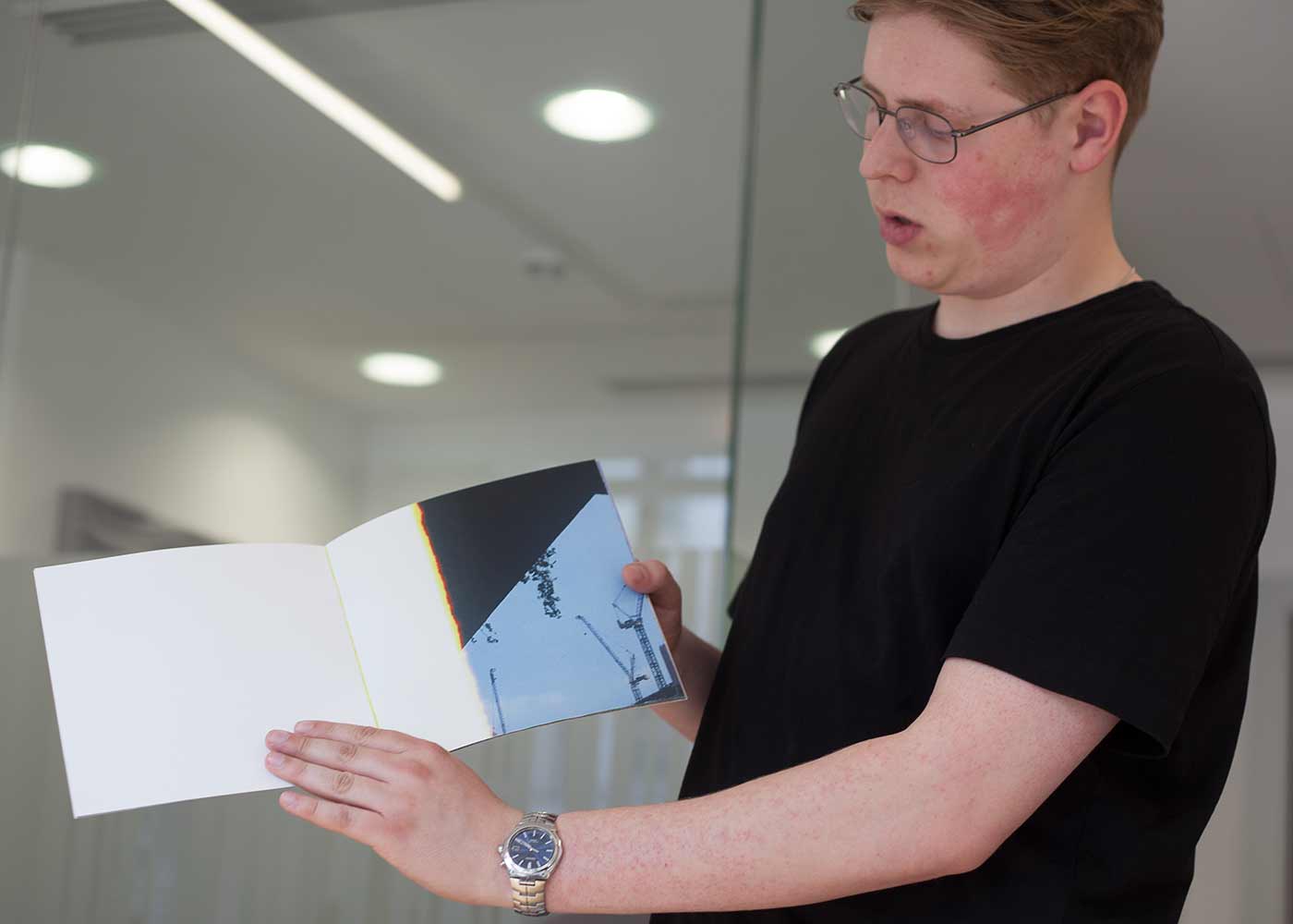 Alex Smith studies photography in the BA Photography (2nd year) at the School of Arts and Creative Industries, LSBU, and presented his new photobook OVERGROWN