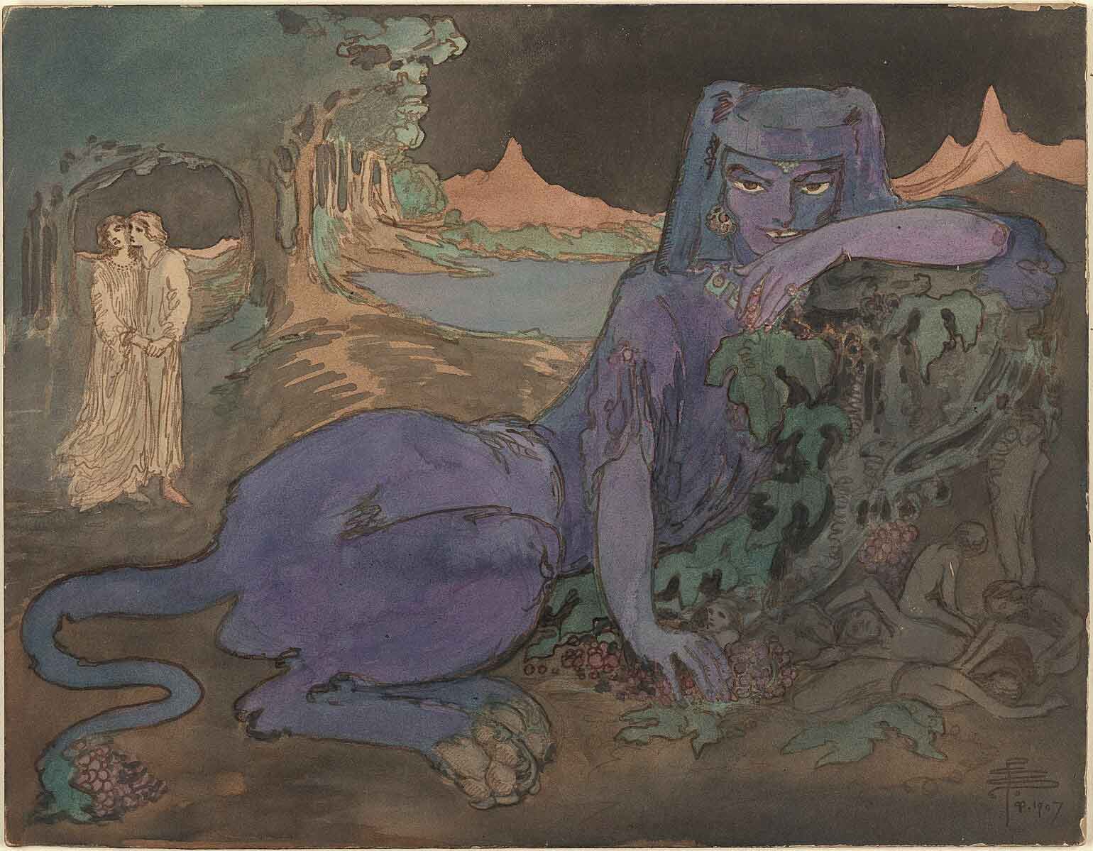 Pamela-Colman-Smith-The-Blue-Cat